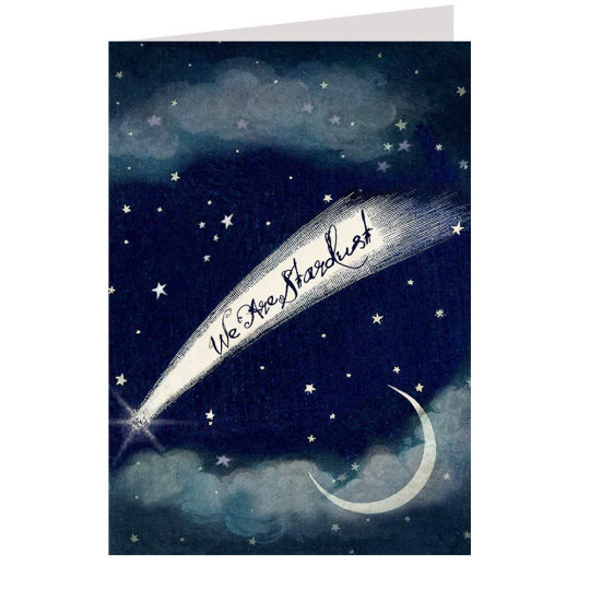 Glittered We Are Stardust Celestial Card ~ England